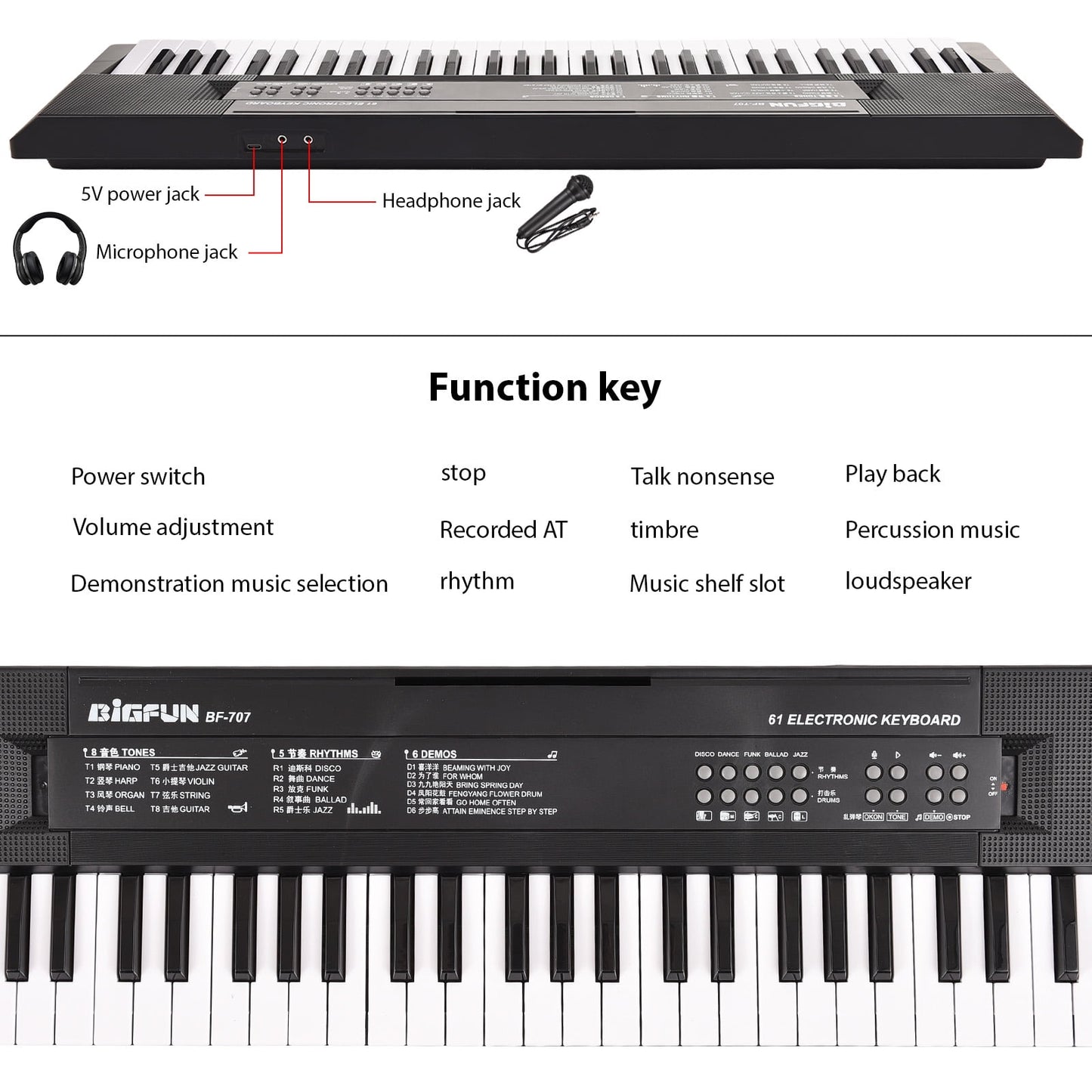61-Key Electronic Keyboard Piano for Kids & Beginners | Portable Electric Keyboard with Dual Speakers, USB/Headphone Jack – BEST PRICE $39.99 | Music Gift Canada