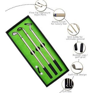 Golf Club Pen Gift Set – Personalized Engraved Golf Pens in Gift Box | Unique Golf Gifts for Men, Dad & Golfers Canada Engravables - thumbnail 7