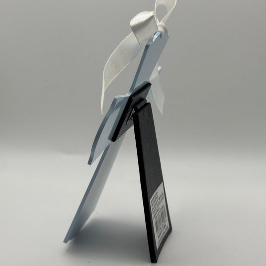 Personalized Baptism Cross Blue – Custom Engraved Gift for Christening & Religious Celebrations