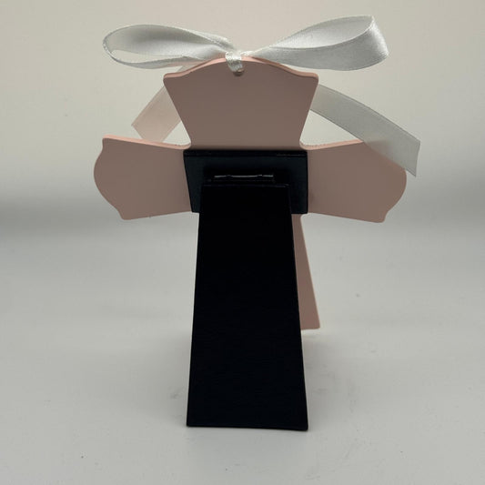 Personalized Baptism Cross pink – Custom Engraved Gift for Christening & Religious Celebrations
