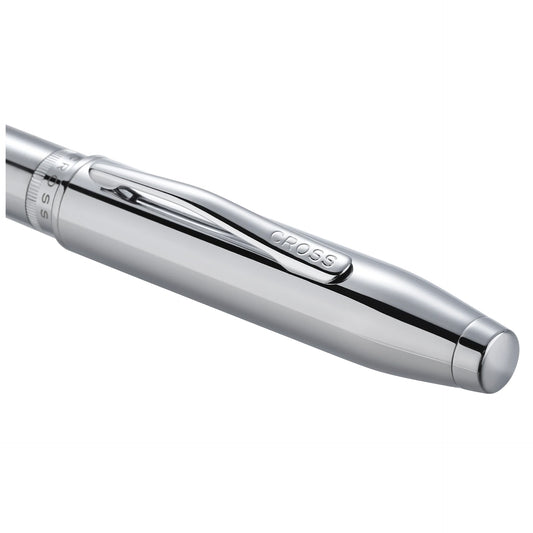 Personalized Cross Foundry Polished Chrome Ballpoint Pen with Polished Chrome Appointments Engravables