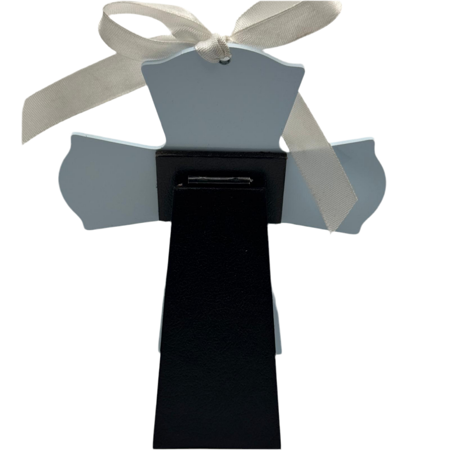 Personalized Baptism Cross Blue – Custom Engraved Gift for Christening & Religious Celebrations