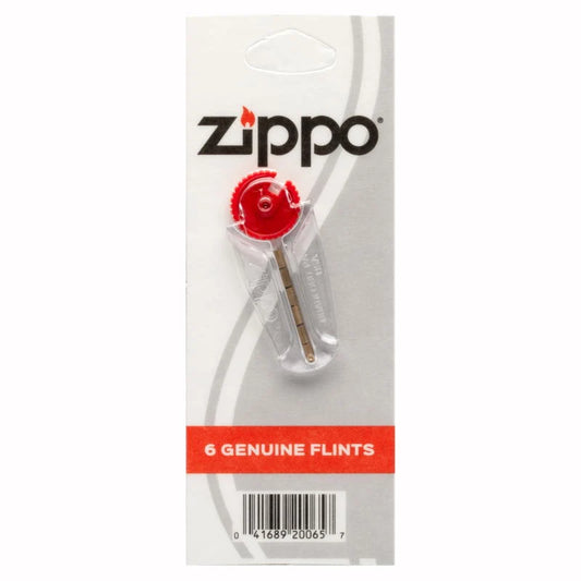 Zippo Genuine Flints – 6-Pack Replacement Flints for Zippo Lighters Engravables