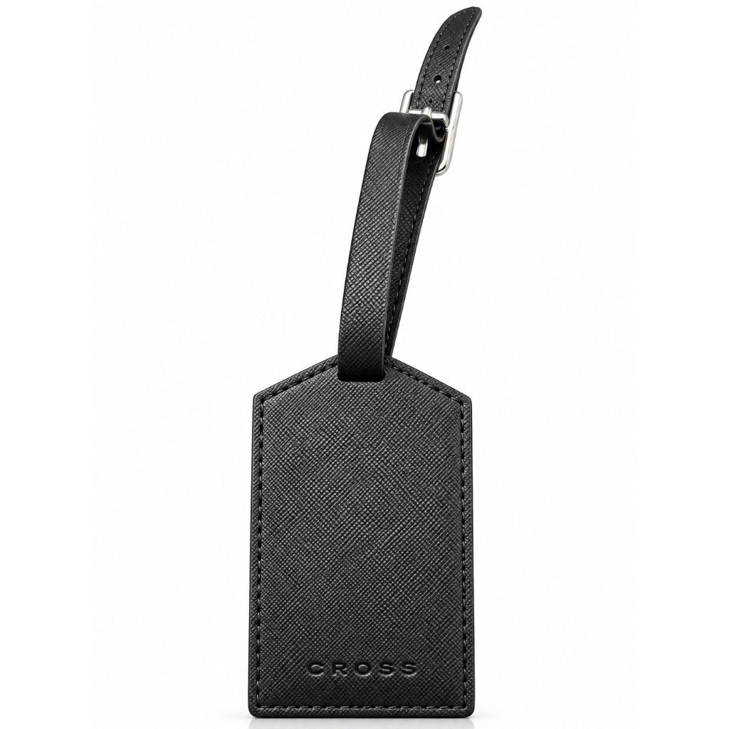 CROSS Personalized Passport Holder & Luggage Tag Set – Black Travel Gift Set Engravables
