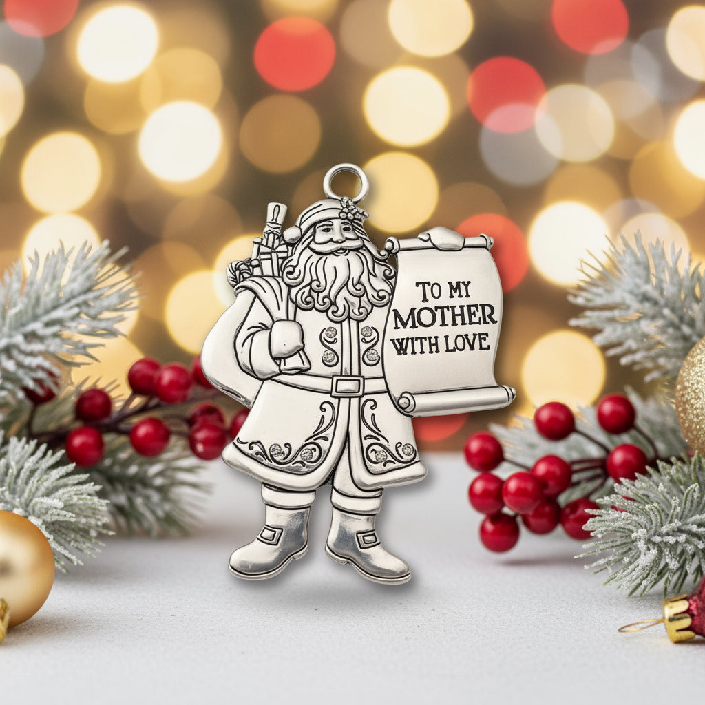 Mom Christmas Ornament | Personalized Engraved Ornament for Mother | Custom Holiday Gift | Heartfelt Christmas Keepsake Canada