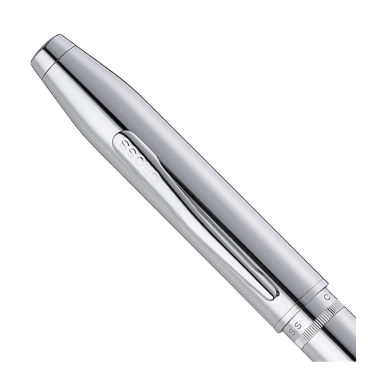 Personalized Cross Foundry Polished Chrome Ballpoint Pen with Polished Chrome Appointments Engravables