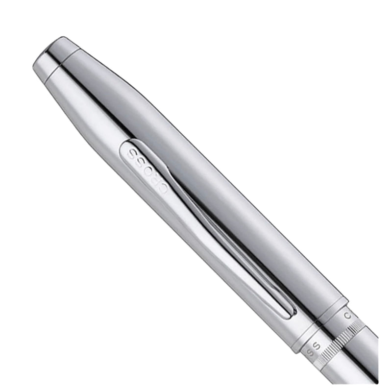 Personalized Cross Foundry Polished Chrome Ballpoint Pen with Polished Chrome Appointments Engravables