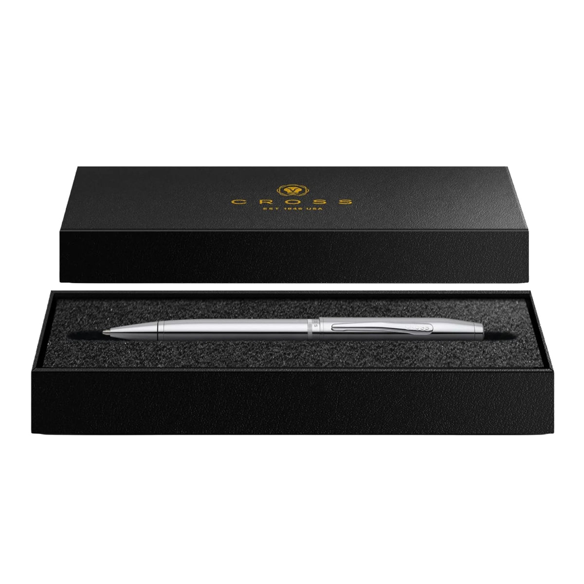 Personalized Cross Foundry Polished Chrome Ballpoint Pen with Polished Chrome Appointments Engravables