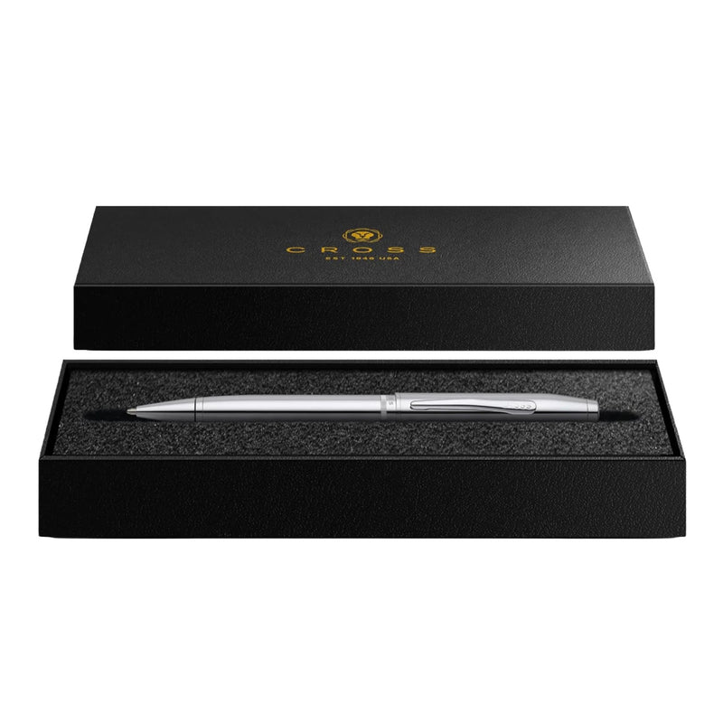Personalized Cross Foundry Polished Chrome Ballpoint Pen with Polished Chrome Appointments Engravables