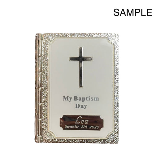 Engraved Baptism Day Keepsake Box