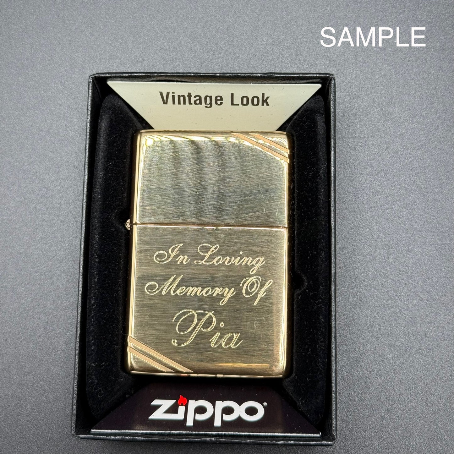 Custom Engraved Zippo – Vintage High Polish Brass | Classic Gift for Him (Canada)