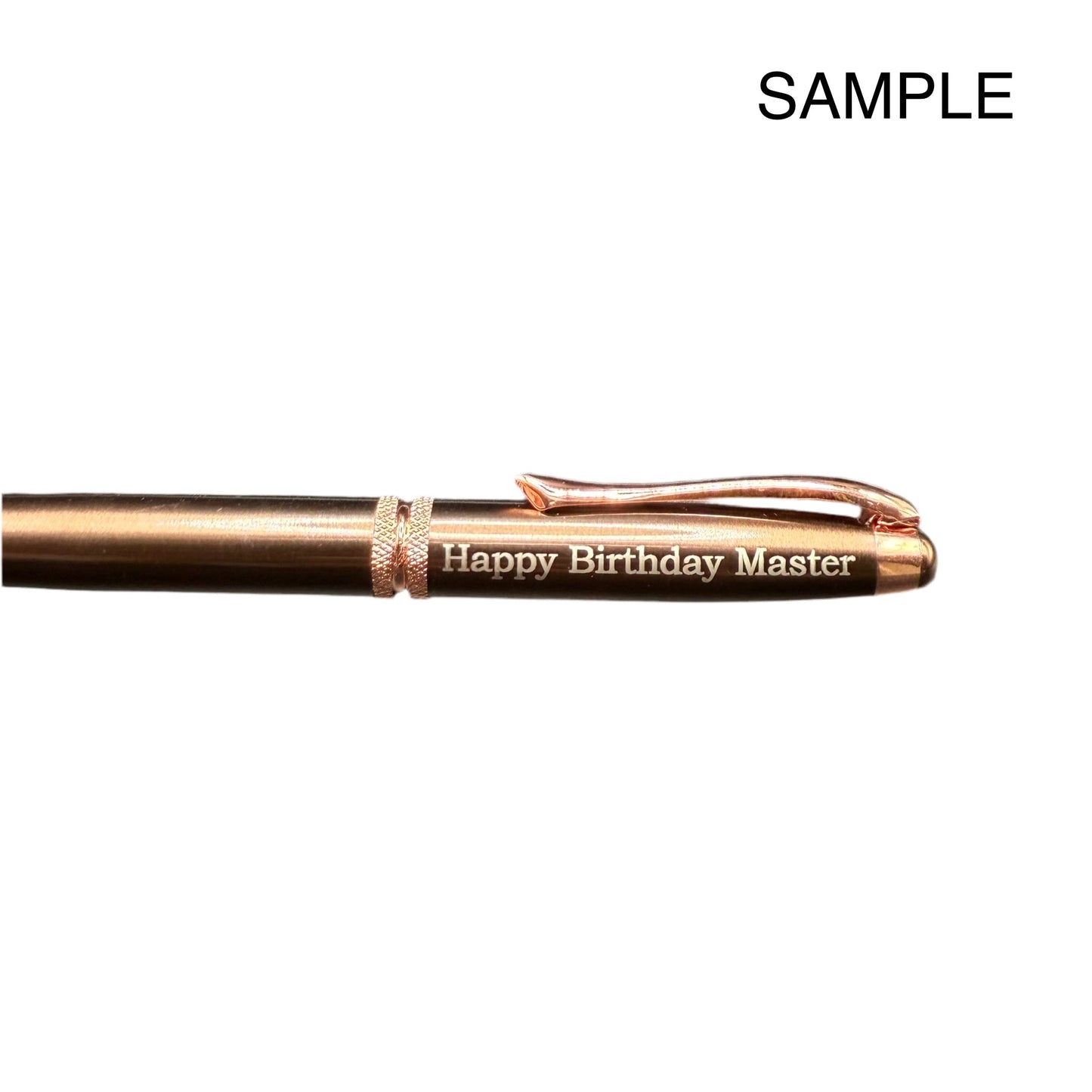 Engraved Rose Gold Metal Pen – Premium Personalized Gift for Executives & Graduates