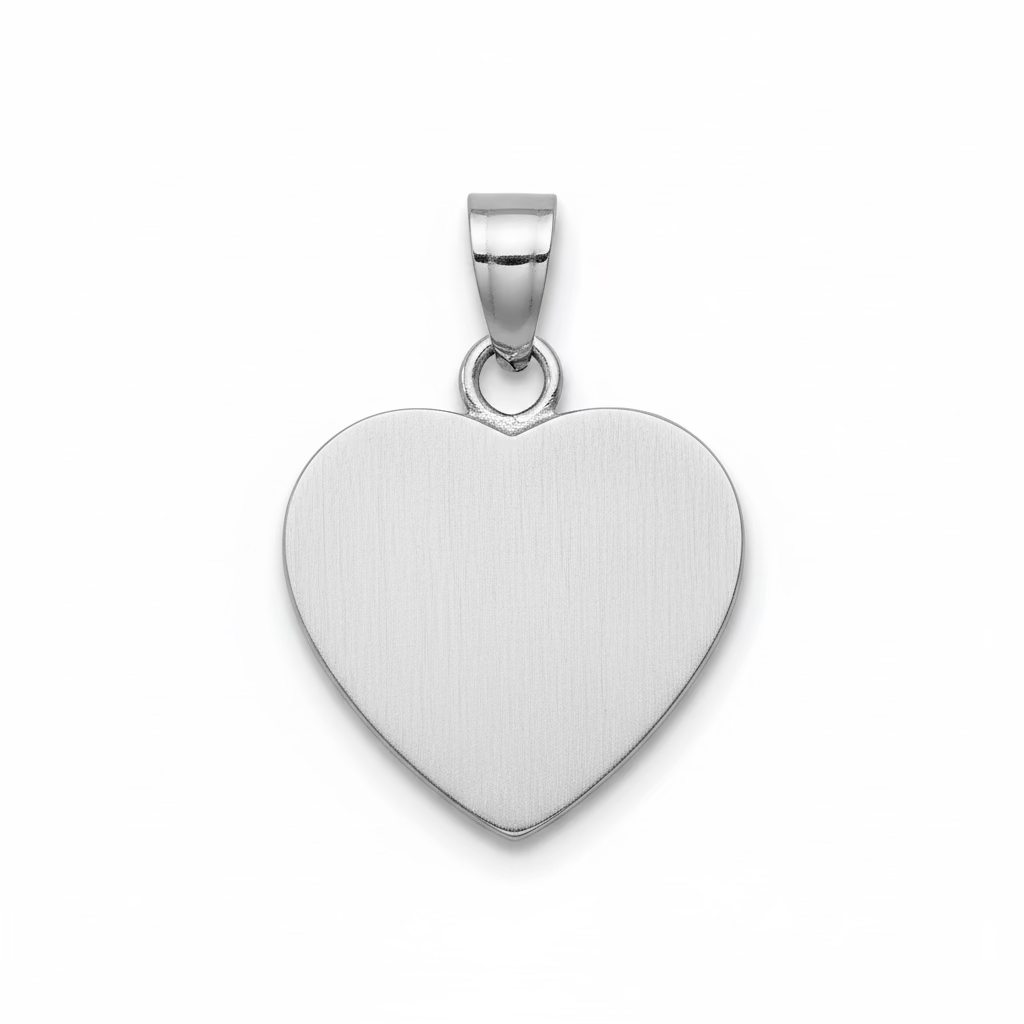 Personalized Heart Pendant – Custom Engraved Necklace Canada