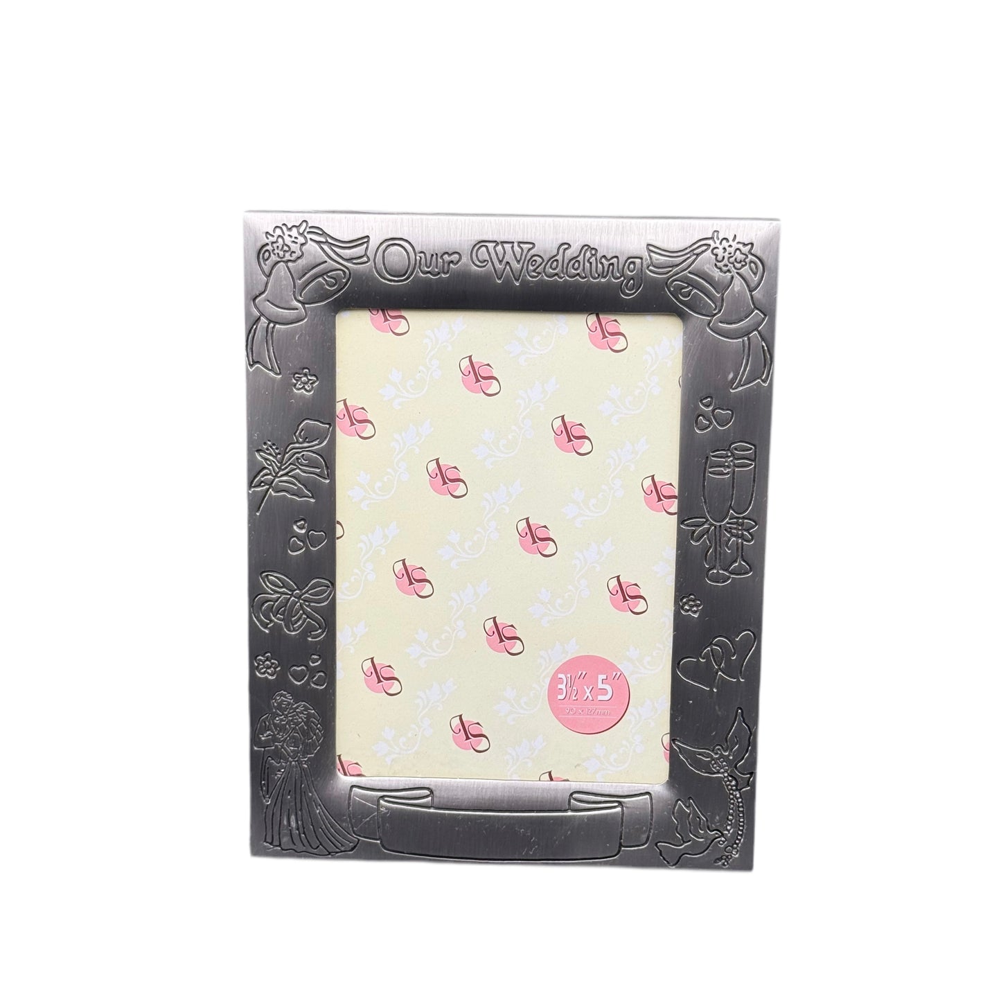 Personalized Wedding Photo Frame – Engraved “Our Wedding” Picture Frame 3.5x5 | Engraved Gifts Canada & Personalized Keepsakes