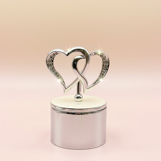 Personalized Jewelry Box – Silver Trinket Box with Crystals | Engraved Gifts Toronto, Mississauga, Alberta, Winnipeg & Canada