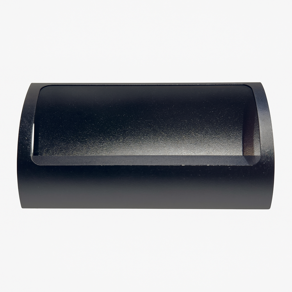 Engraved Black Business Card Holder – Custom Metal Desk Accessory for Professionals