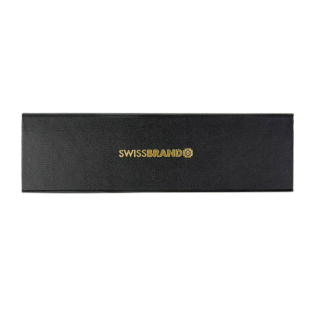 SWISSBRAND Matte black Rollerball Pen with chrome trim Engravables