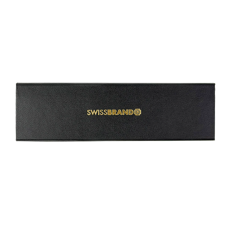 SWISSBRAND Matte black Rollerball Pen with chrome trim Engravables