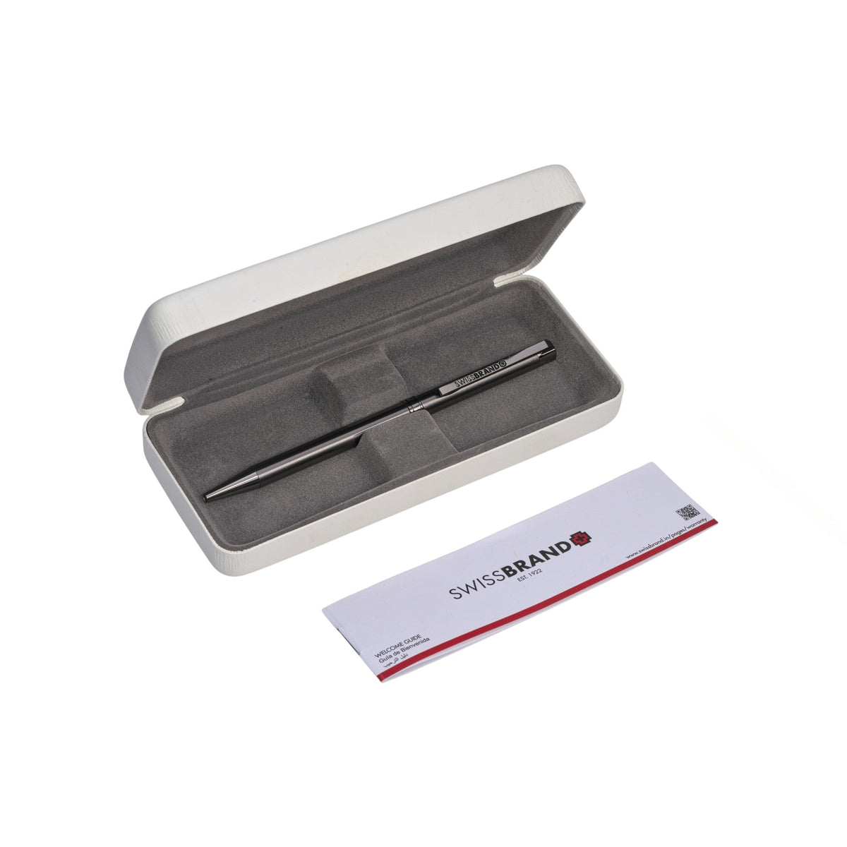 SWISSBRAND Gunmetal finish Ballpoint Pen with Gunmetal trim Engravables
