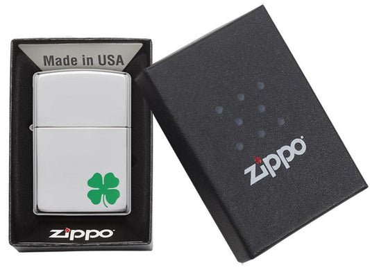 Zippo Lighter Canada – A Bit O’Luck Windproof Chrome Zippo