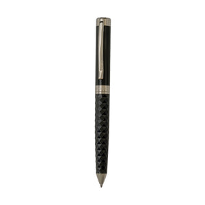 SWISSBRAND Luxury Black gloss finish Premium composite diamond-shape Ballpoint Pen with chrome trim Engravables - thumbnail 4