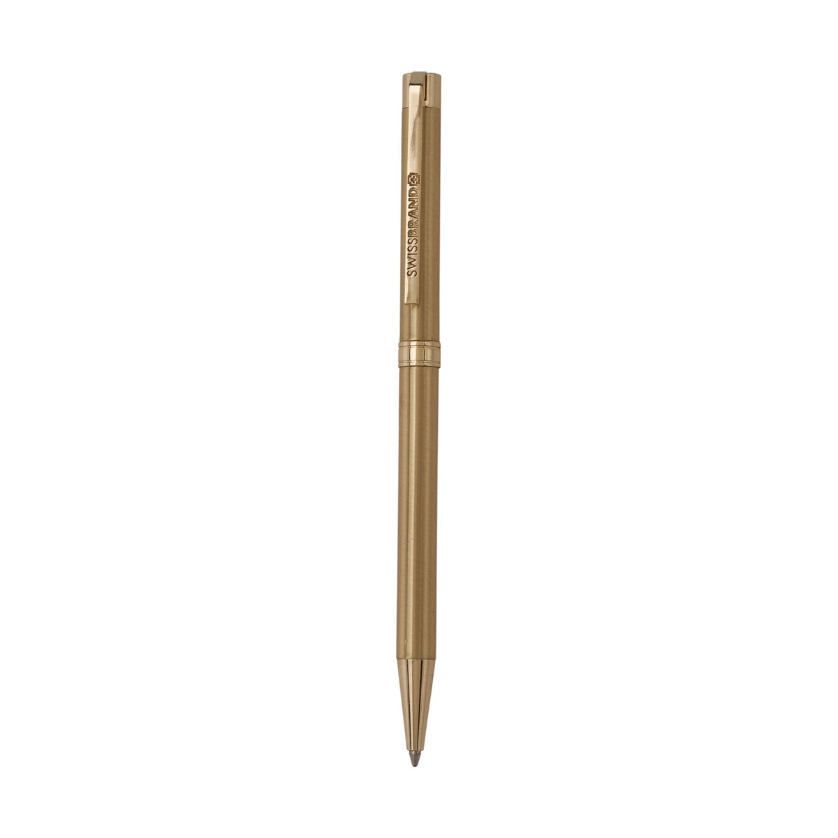 SWISSBRAND High-gloss gold lacquer Ballpoint Pen with gold trim Engravables