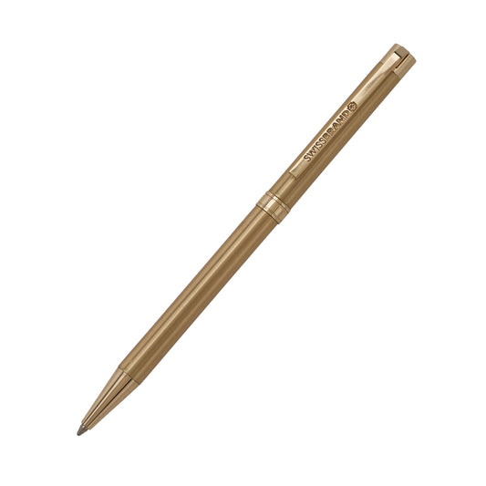 SWISSBRAND High-gloss gold lacquer Ballpoint Pen with gold trim Engravables