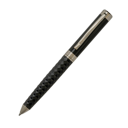 SWISSBRAND Luxury Black gloss finish Premium composite diamond-shape Ballpoint Pen with chrome trim Engravables