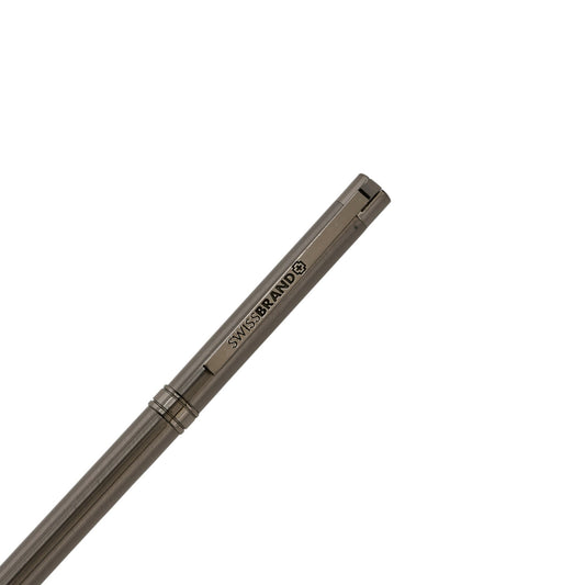 SWISSBRAND Gunmetal finish Ballpoint Pen with Gunmetal trim Engravables
