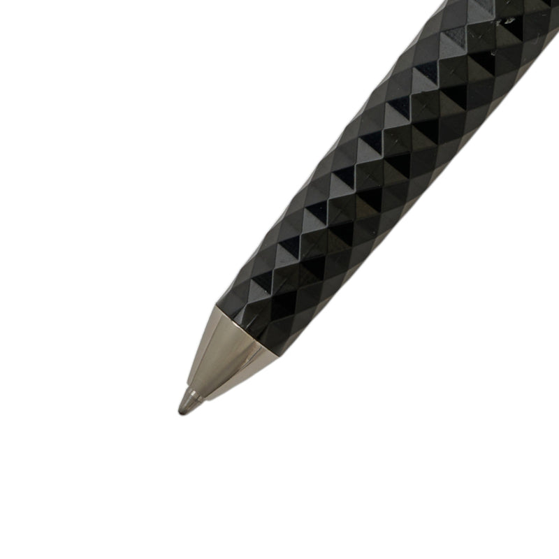 SWISSBRAND Luxury Black gloss finish Premium composite diamond-shape Ballpoint Pen with chrome trim Engravables