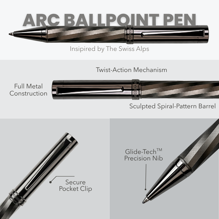 Personalized SwissBrand Ballpoint Pen ( limited edition ) – Custom Engraved Luxury Metal Pen Gift | Executive Business Pen | Canada & USA Engravables