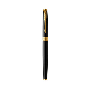 Parker Gift Set - (Parker Matte Black, Gold Trim, Roller Ball Pen with Notebook) Limited Edition Engravables - thumbnail 3