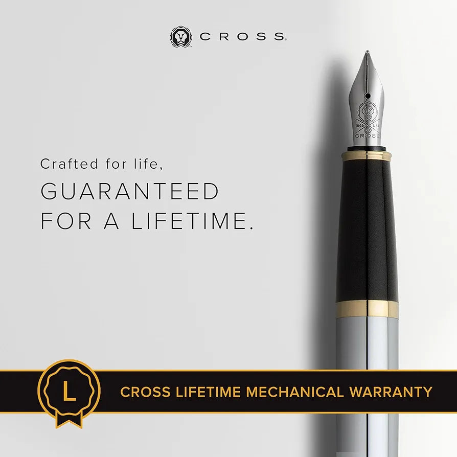 Personalized Cross Bailey™ Medalist® Stainless Steel Fountain Pen – Engraved Luxury Gift Canada