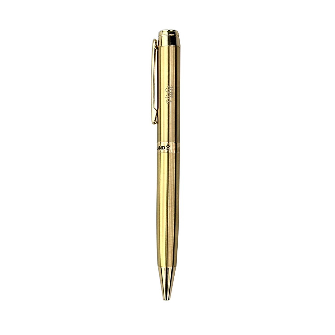 SWISSBRAND Glossy Gold Metal Ballpoint Pen (Limited Edition) Engravables