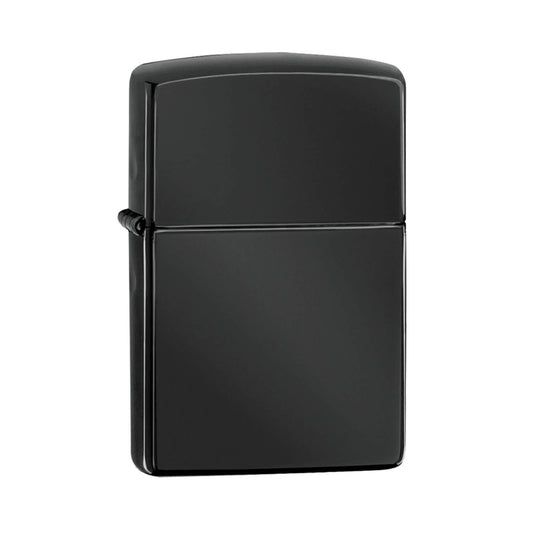 Zippo Black Ebony Lighter – Personalized Lighter Canada | Custom Engraving | Engraving Near Me Gift for Men