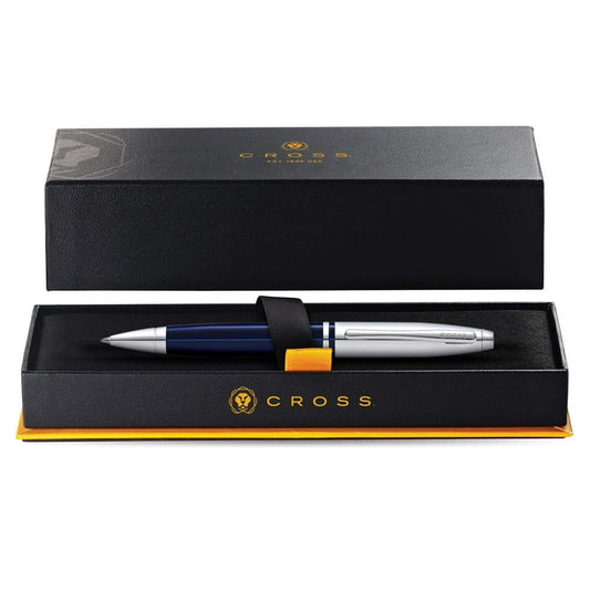 Personalized Cross Calais™ Chrome & Blue Pen | Engraved Gifts Canada