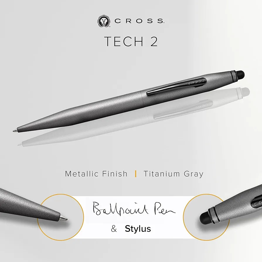 Personalized Cross Tech2™ Titanium Gray Pen | Engraved Gifts Canada