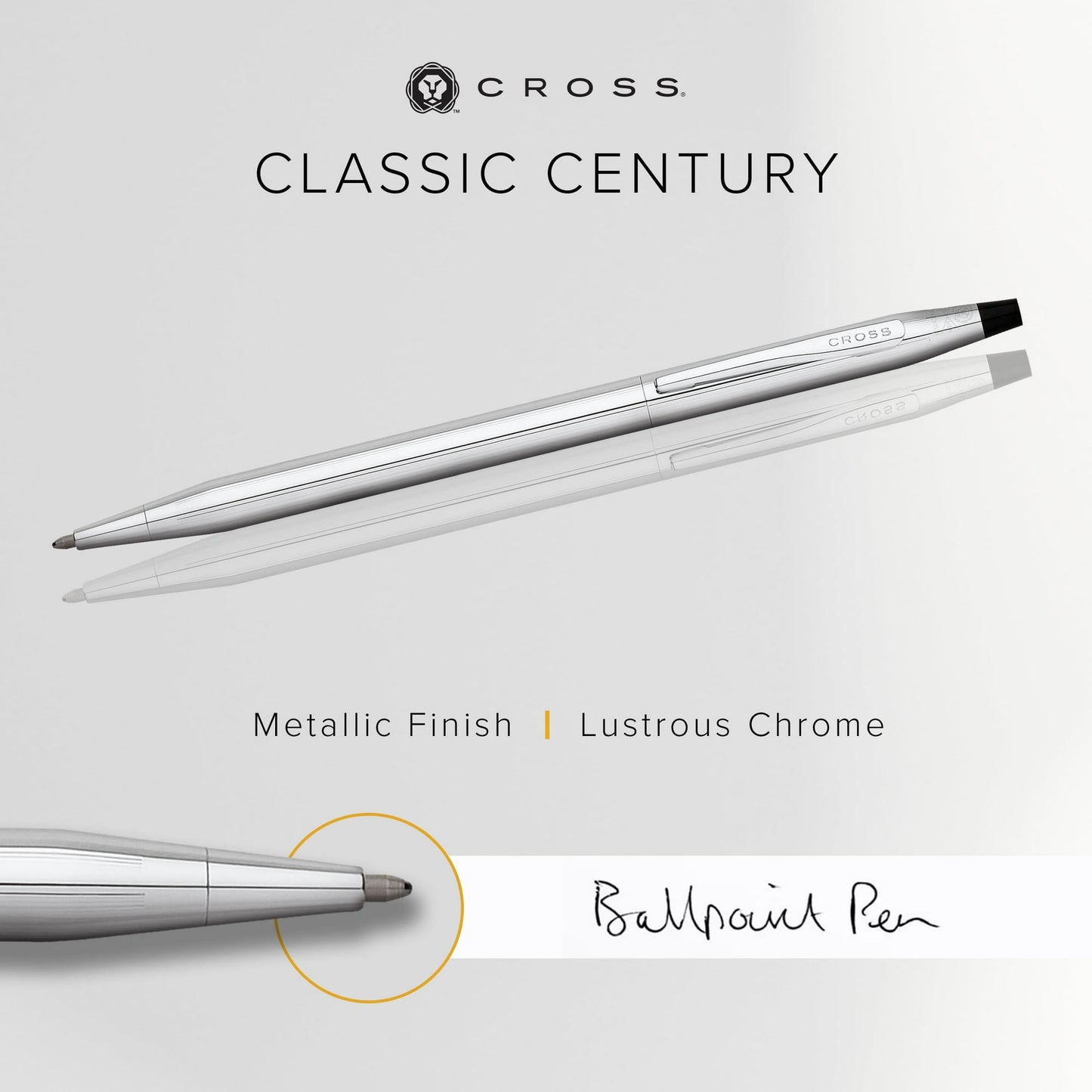 Engraved Cross Pen – Classic Century Chrome | Personalized Gifts Canada Toronto, Vancouver & More