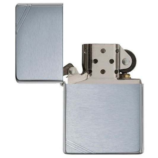 Personalized Zippo Lighter – Vintage Brushed Chrome | Custom Zippo Canada