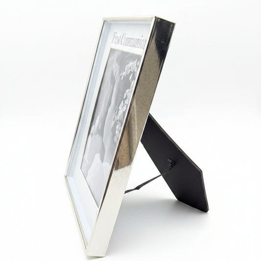 First Communion Silver Plated Photo Frame – Chalice Design (5” x 7”)