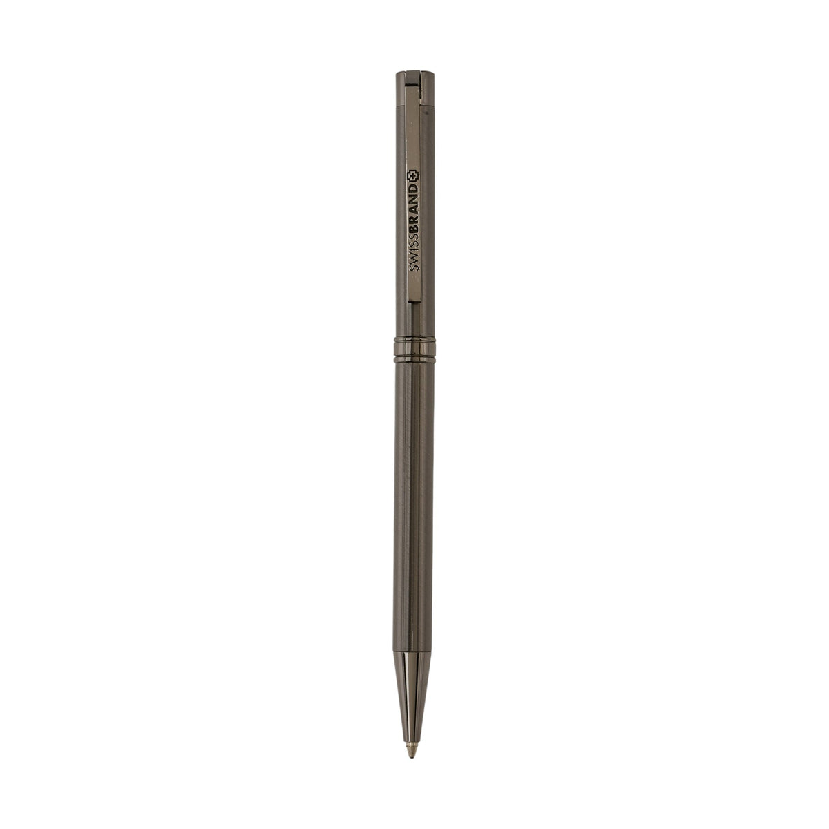 SWISSBRAND Gunmetal finish Ballpoint Pen with Gunmetal trim Engravables