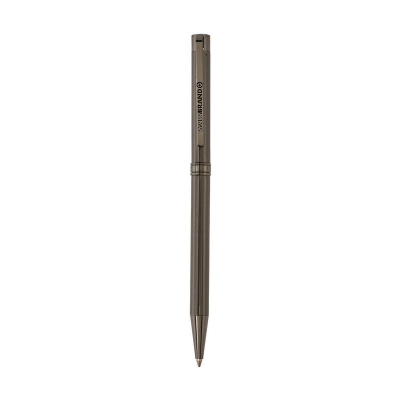SWISSBRAND Gunmetal finish Ballpoint Pen with Gunmetal trim Engravables