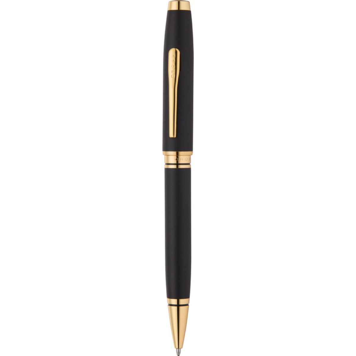 Cross Matte Black & Gold Ballpoint Pen – Engravable Luxury Writing Gift with Premium Box