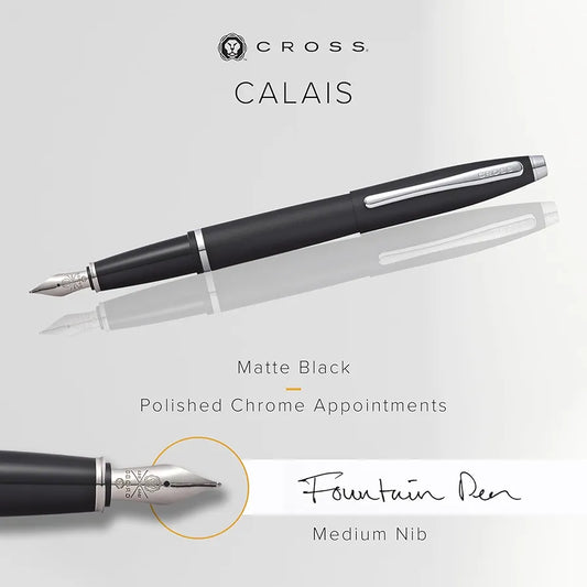 Personalized Cross Calais™ Matte Black Fountain Pen – Engraved Luxury Gift Canada