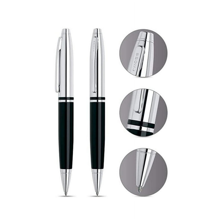 Personalized Cross Calais™ Chrome & Black Pen | Engraved Gifts Canada