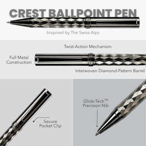 Customized SwissBrand Ballpoint Pen – Custom Engraved Luxury Metal Executive Pen | Corporate Gift | Canada & USA Engravables - thumbnail 2