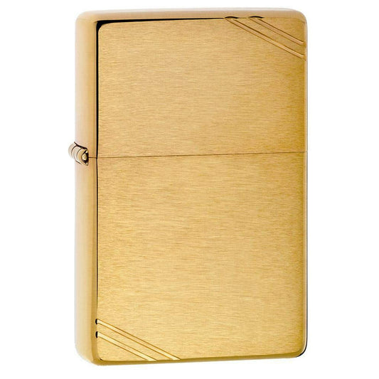 Personalized Zippo Lighter – Vintage Brushed Brass | Custom Engraved Zippo Canada