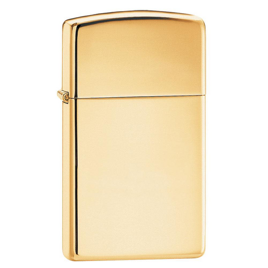 Slim High Polish Brass Zippo Lighter – Personalized Engraved Gift for Him or Her | Custom Canada Lighter