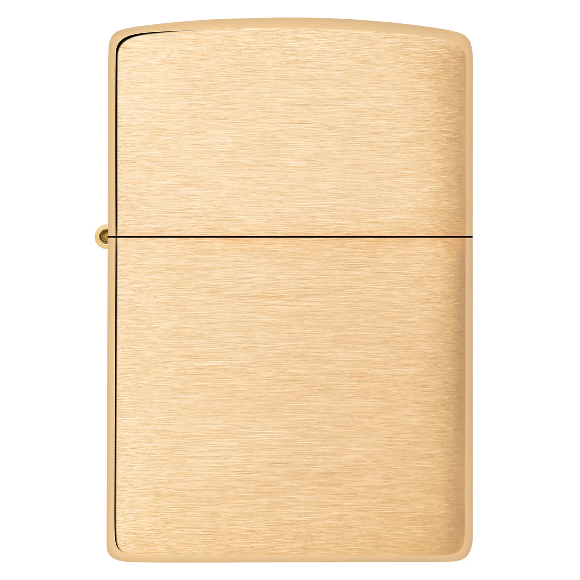 Custom Brushed Brass Zippo Lighter – Personalized Engraving with Name, Date or Message | Made in USA