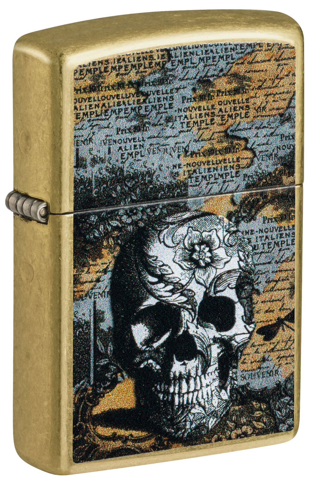 Engraved Skull Zippo Lighter Canada – Personalized Brass Map Design | Custom Engraved Lighters Toronto, Mississauga, Vancouver & Across Canada & USA